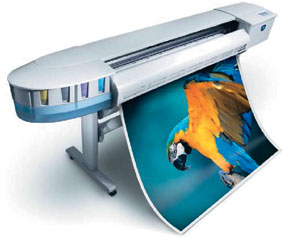 Large-format color printing.